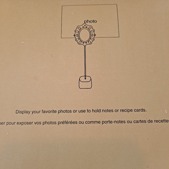 Set of 3 Pier1 Jeweled Flower Style Photo / Recipe Card Holders - Picture 9 of 9